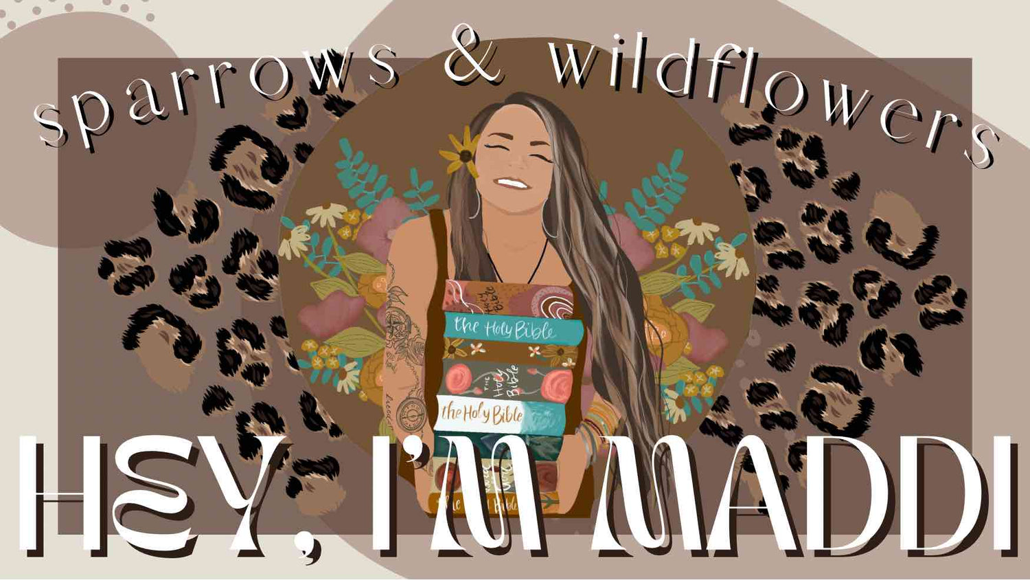 Hey I'm Maddi | sparrowsxwildflowers | Hand Painted Bibles Maine