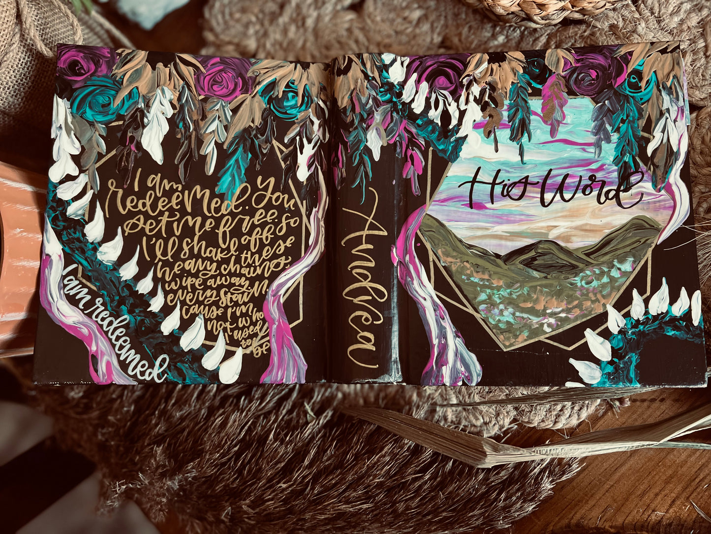 The Jessica Bible | Hand Painted Journaling Bible