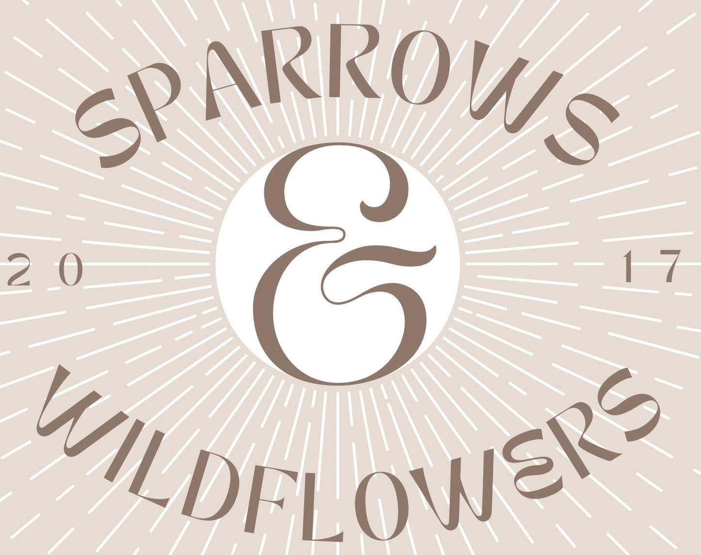 Sparrows & Wildflowers Logo | Hand Painted Bibles Maine