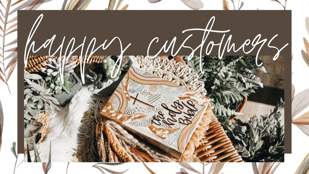 Happy Customers | Reviews of Hand Painted Bibles by sparrowsxwildflowers