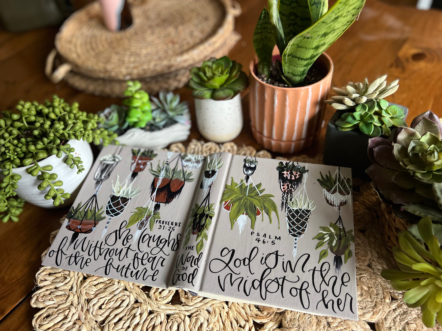 The Lauren Bible | Hand Painted Journaling Bible