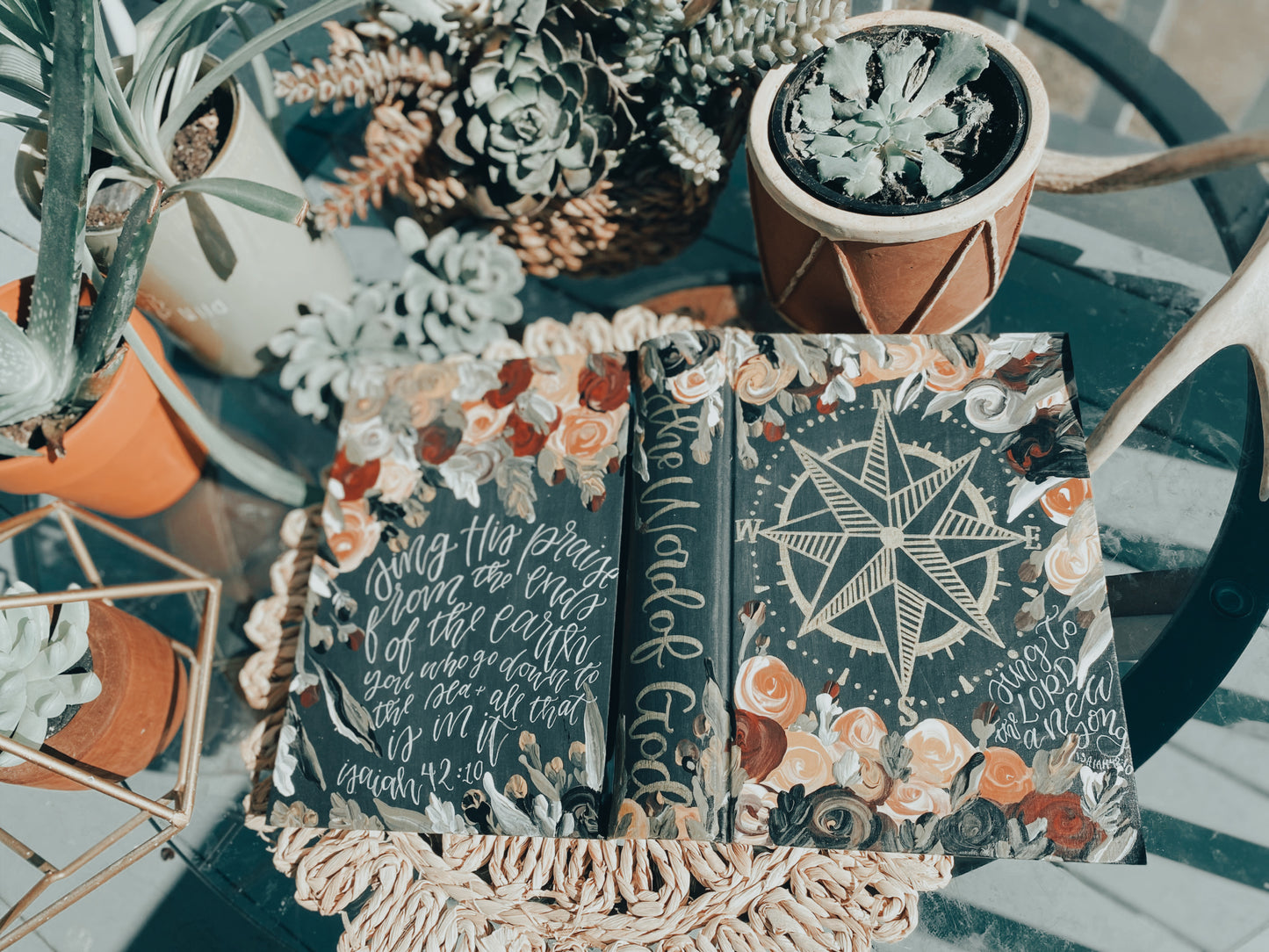 The Emily Bible | Hand Painted Journaling Bible