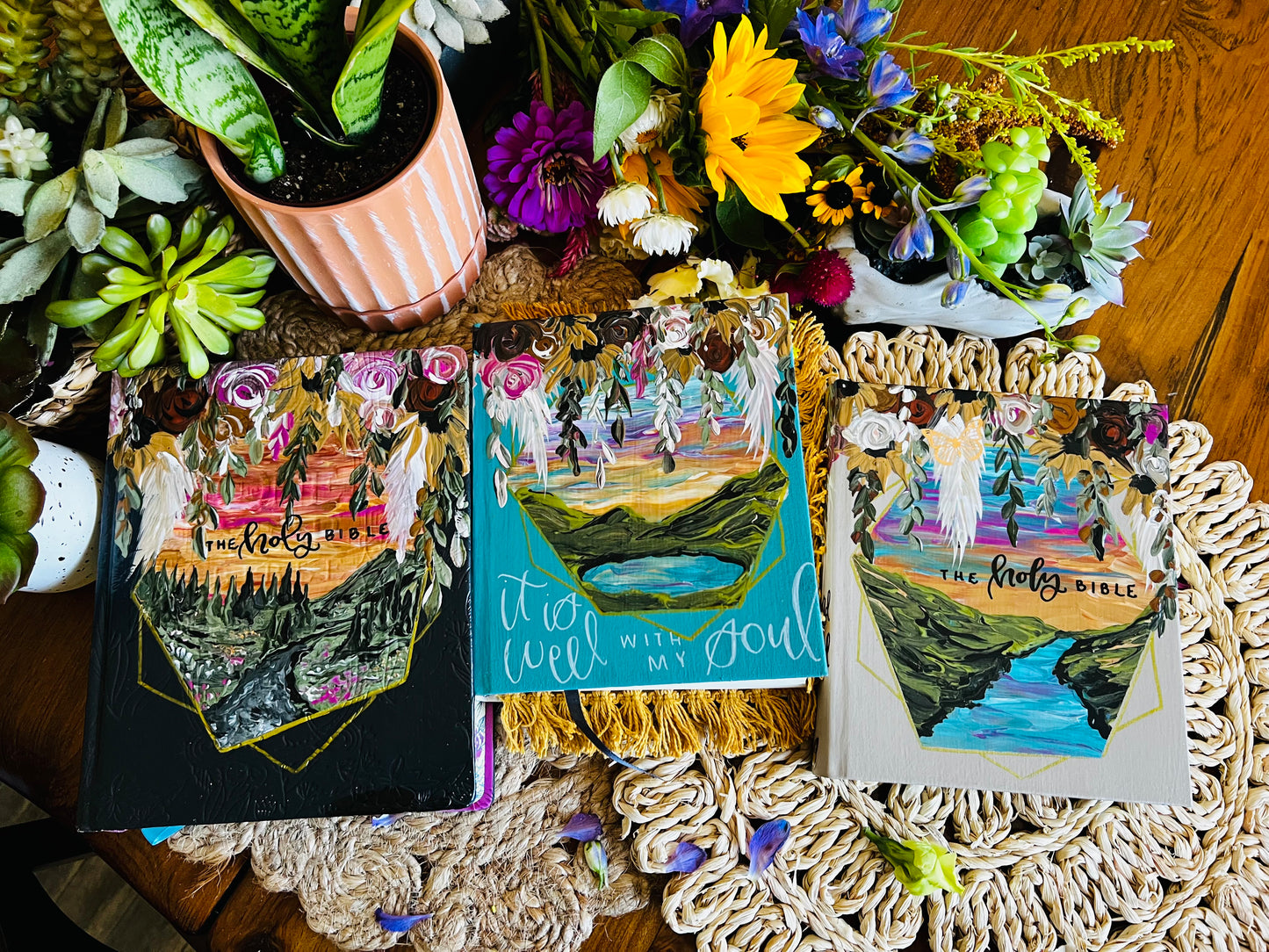 The Jessica Bible | Hand Painted Journaling Bible