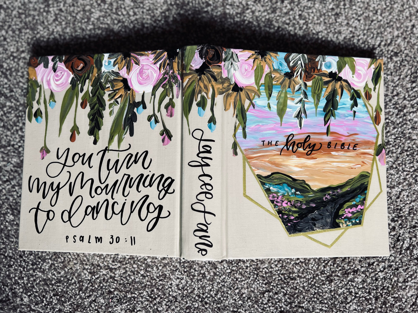 The Jessica Bible | Hand Painted Journaling Bible