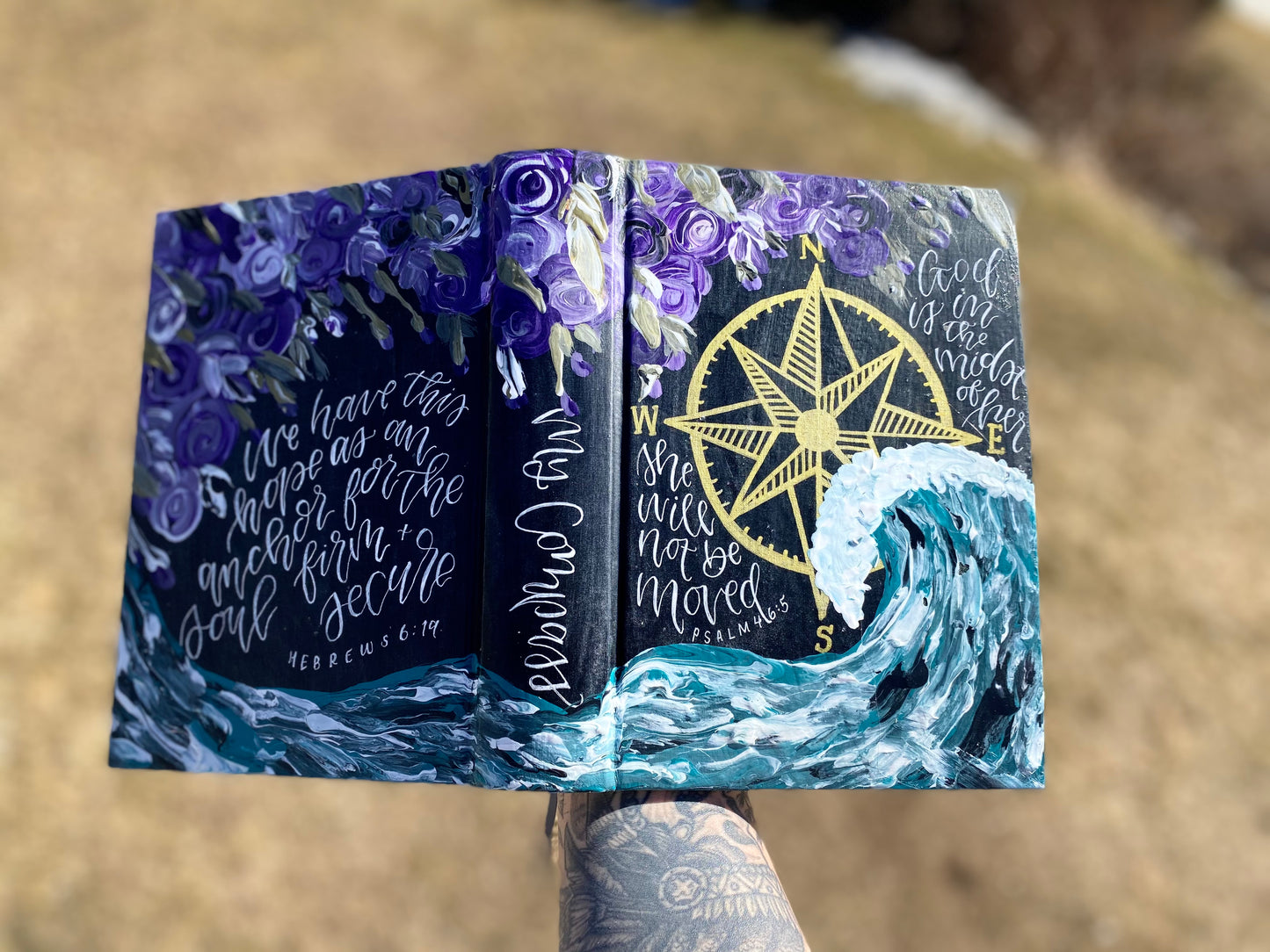 The Emily Bible | Hand Painted Journaling Bible