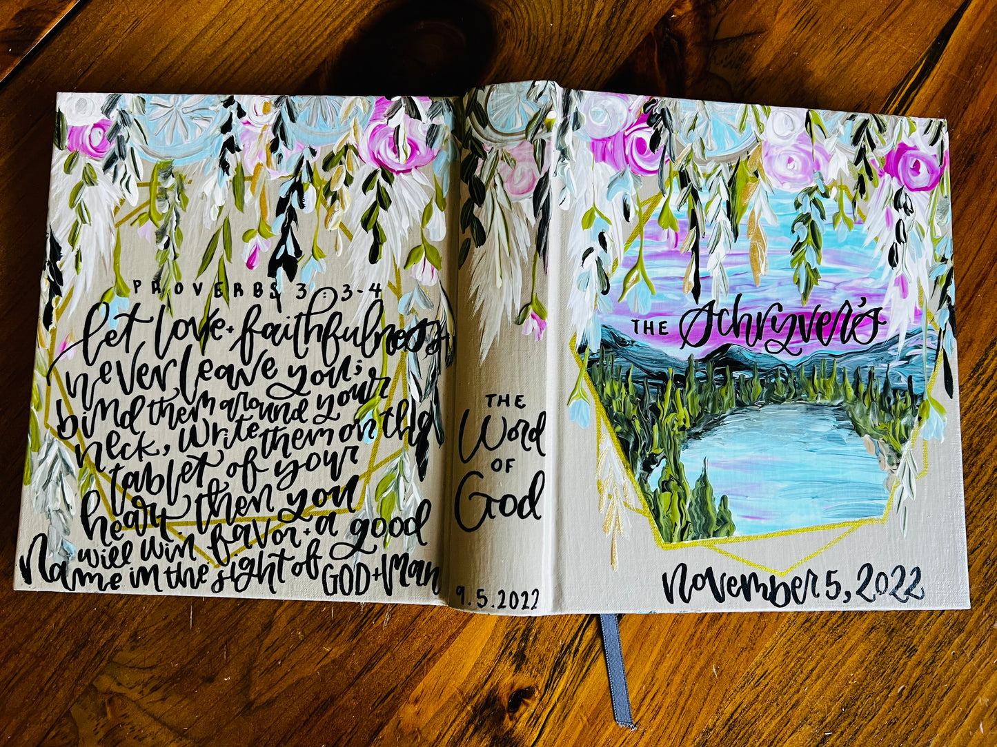 The Jessica Bible | Hand Painted Journaling Bible