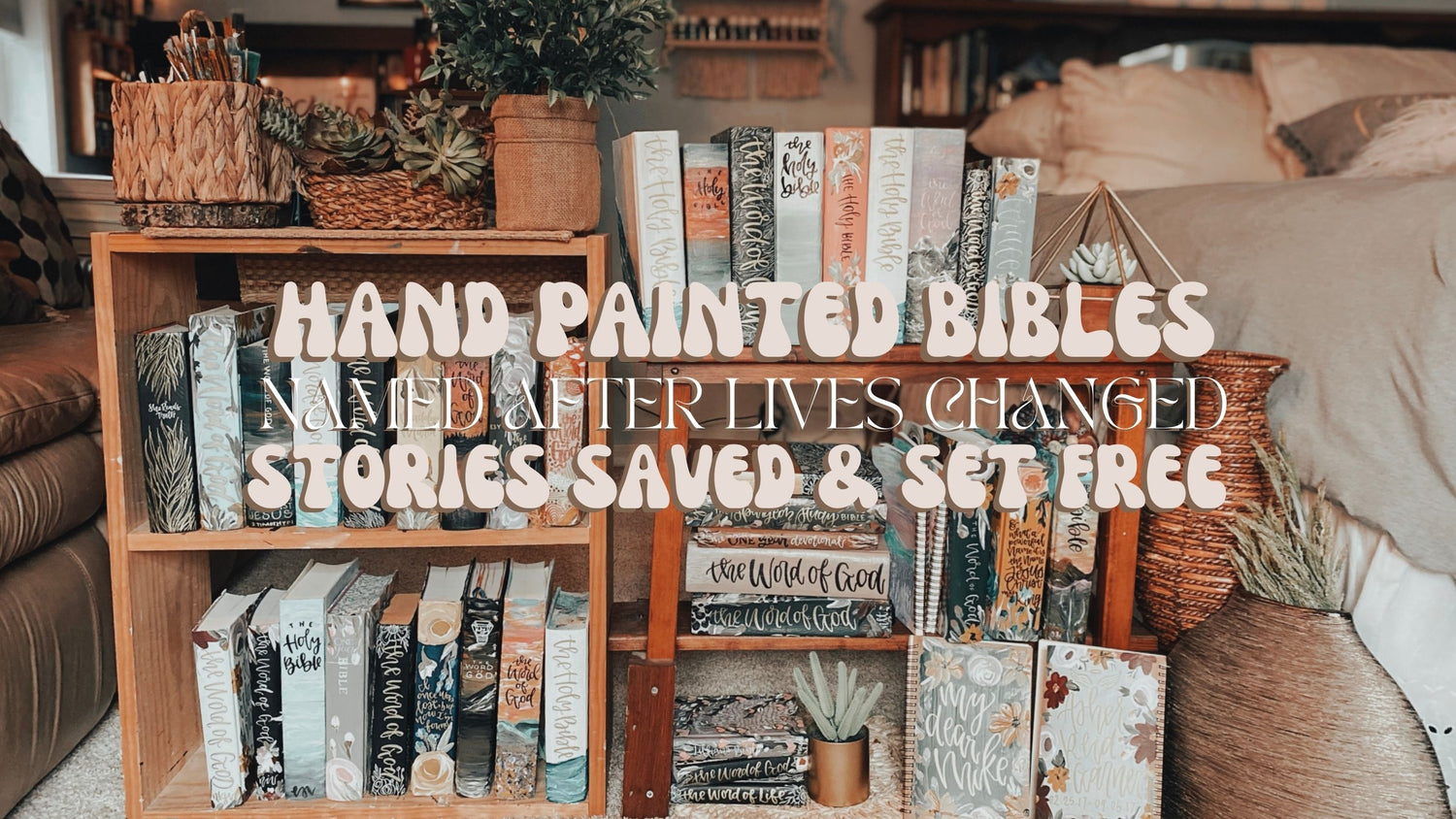 Hand Painted Bibles Named After Lives Changed and Stories Saved & Set Free | sparrowsxwildflowers