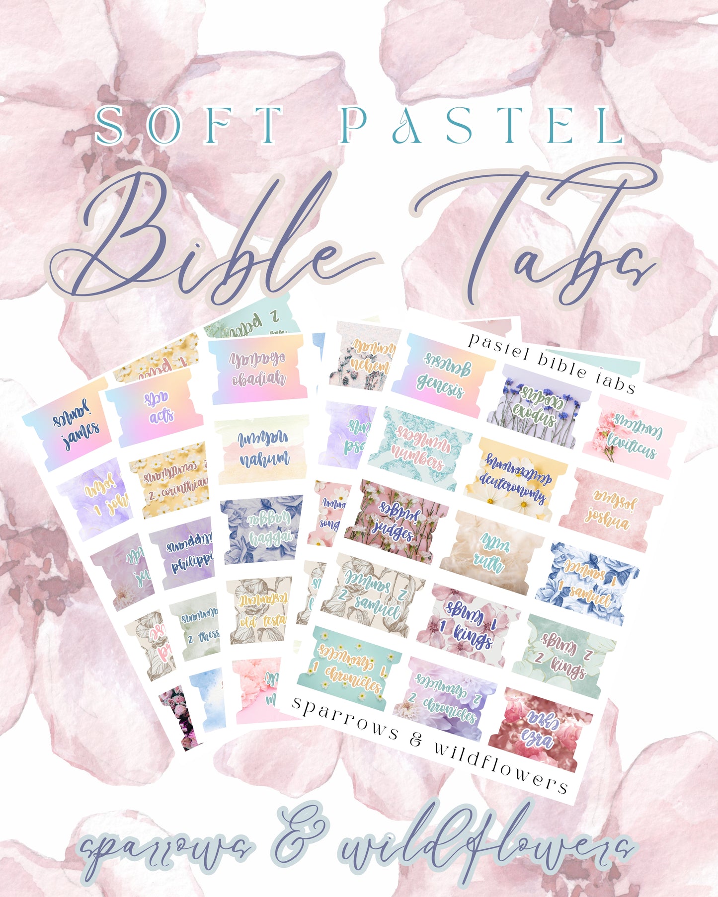 Bible Tabs - Soft Pastel