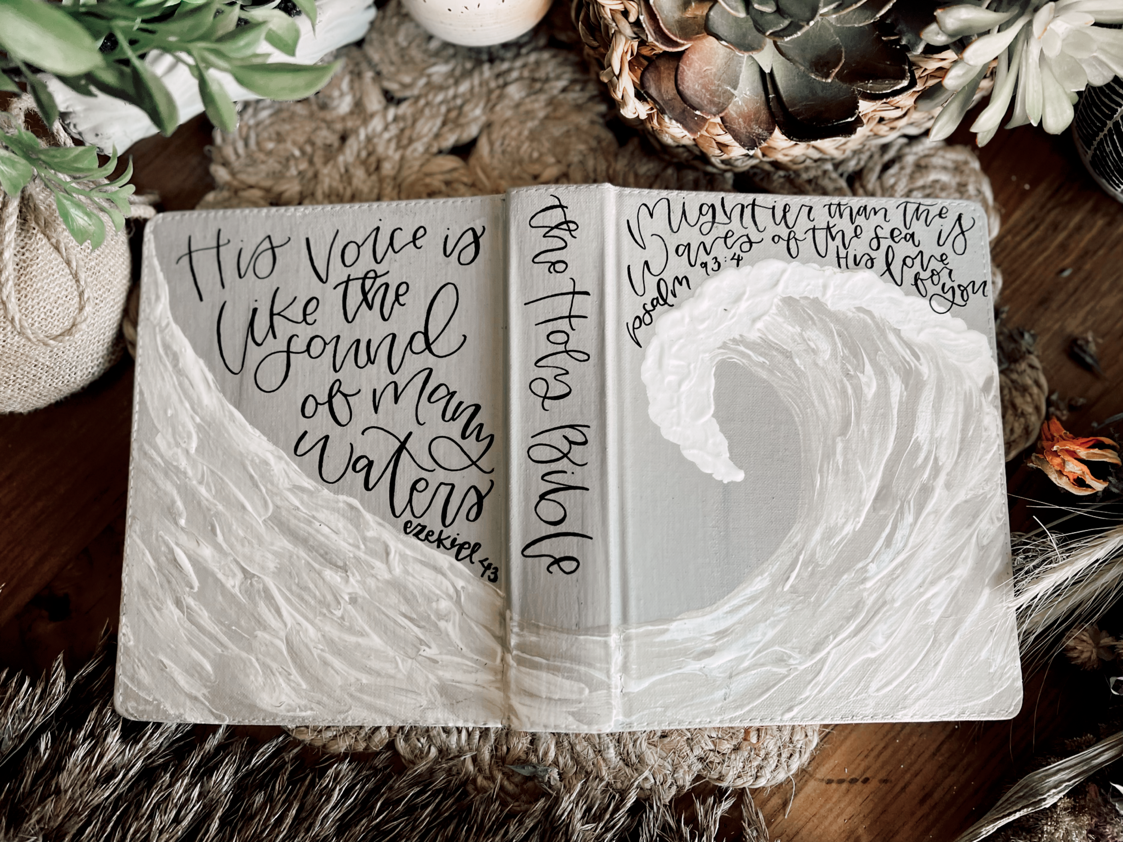 The Maureen Bible | Hand Painted Journaling Bible – Sparrows