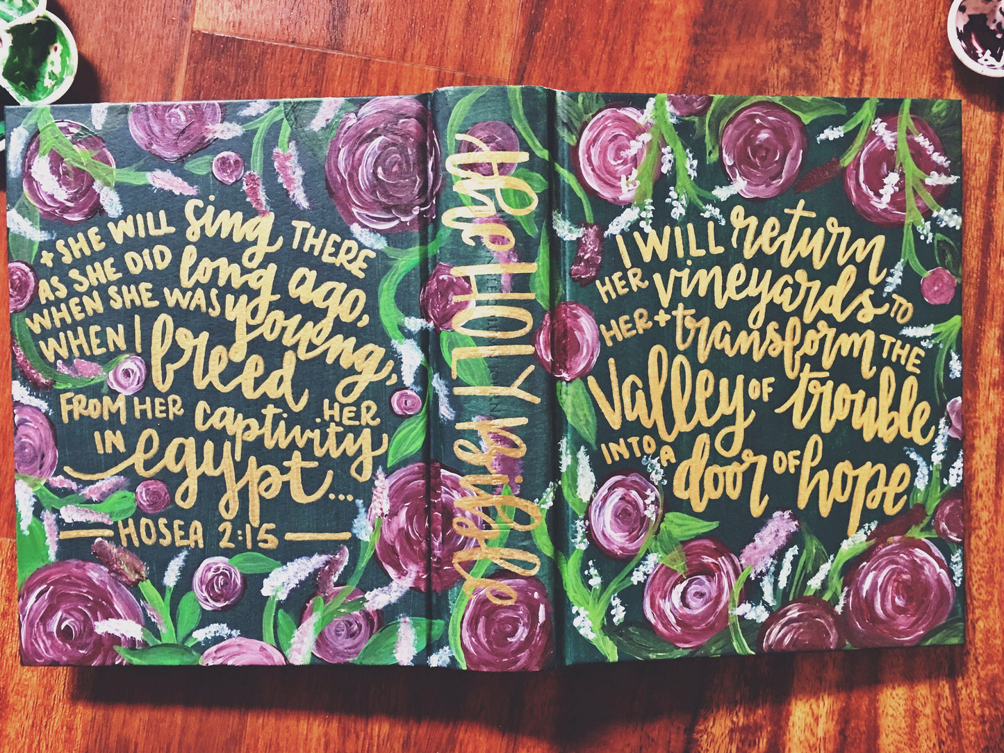 The Marissa Bible | Hand Painted Journaling Bible