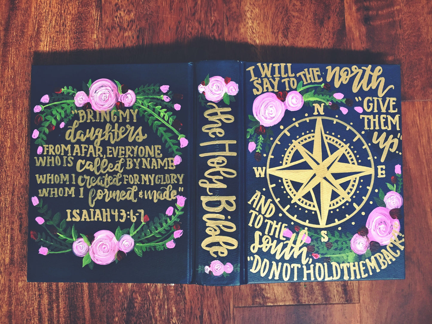 The Emily Bible | Hand Painted Journaling Bible