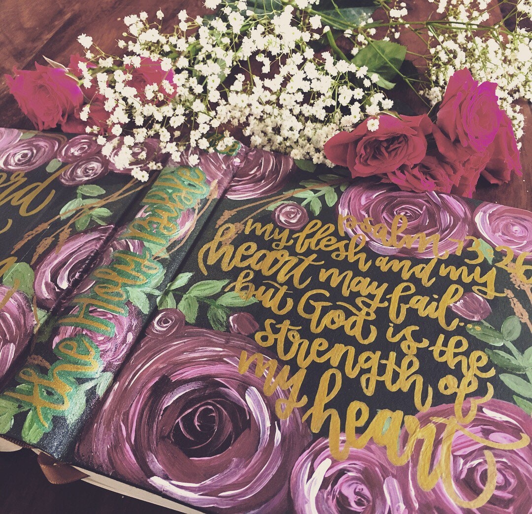 The Marissa Bible | Hand Painted Journaling Bible