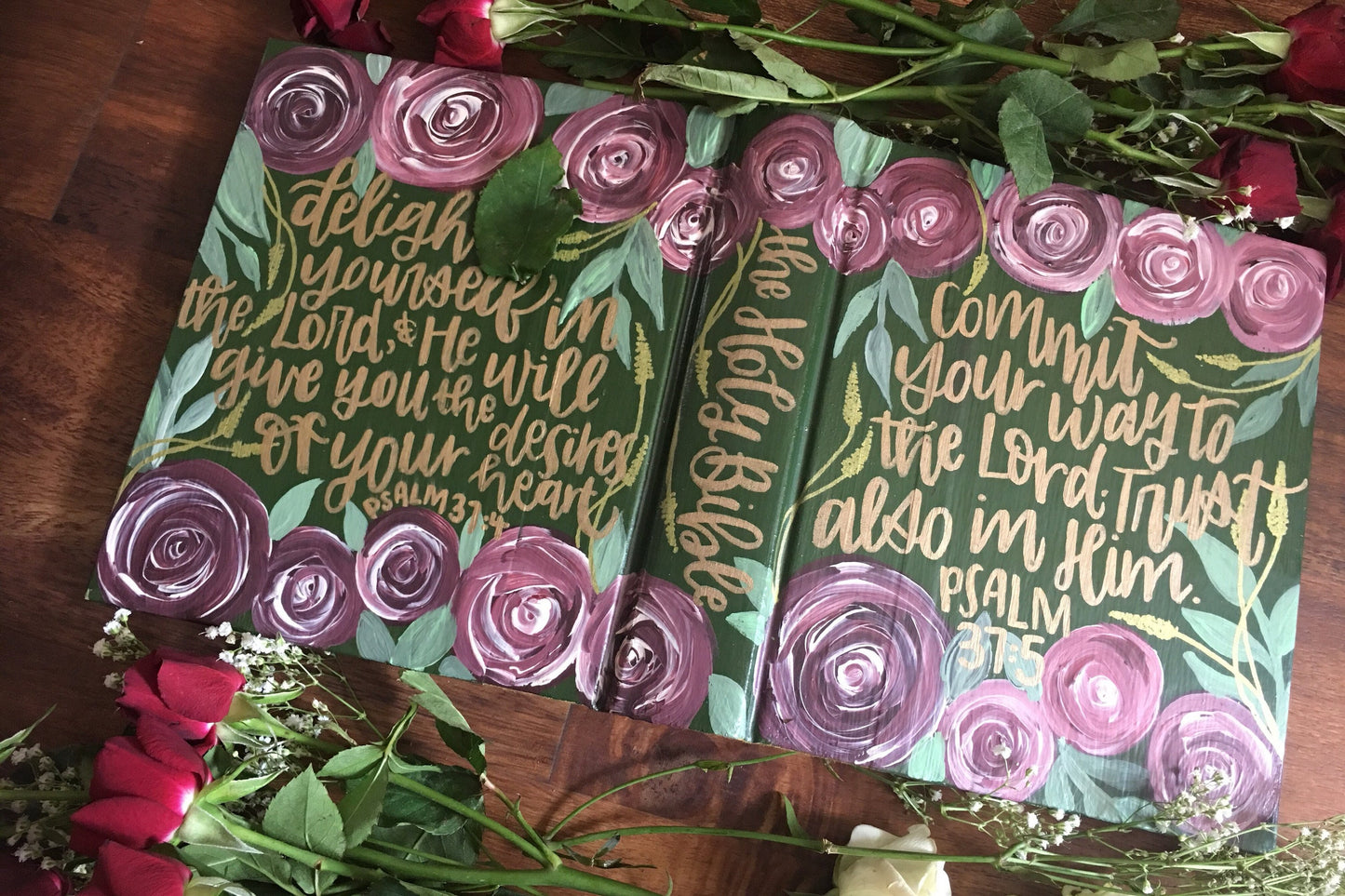 The Marissa Bible | Hand Painted Journaling Bible