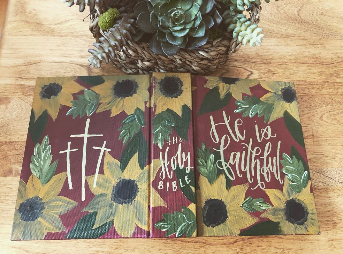 The Stephanie Bible | Hand Painted Journaling Bible