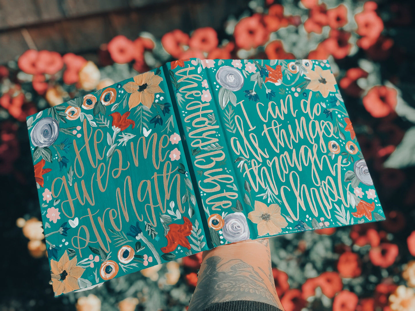 The Caitlin Bible | Hand Painted Journaling Bible