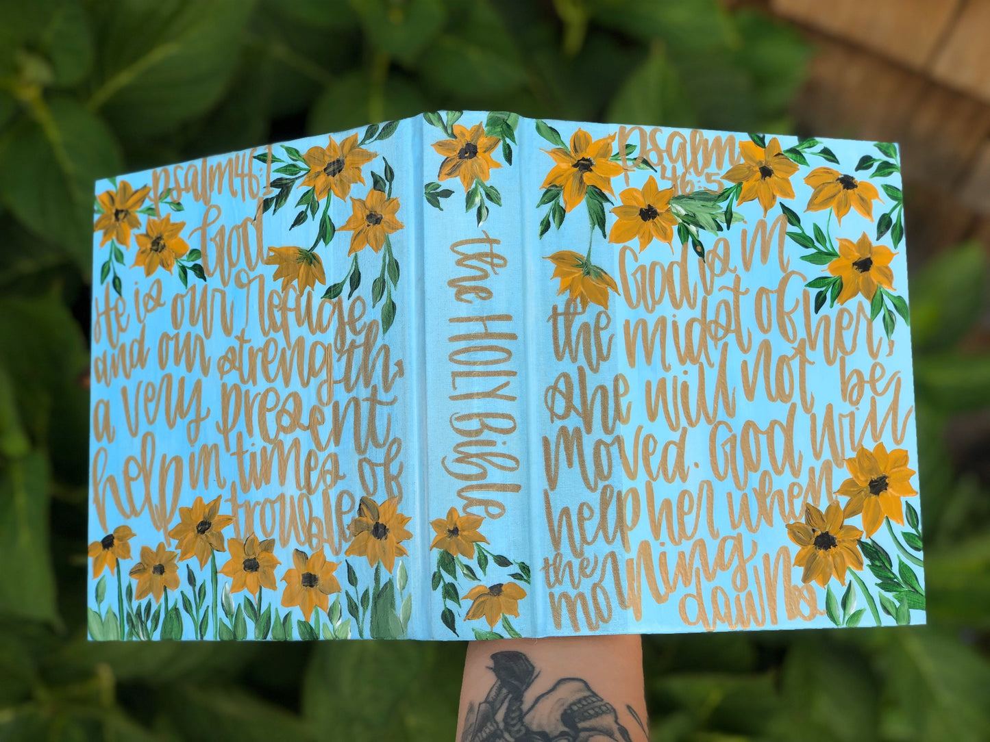 The Lindsey Bible | Hand Painted Journaling Bible