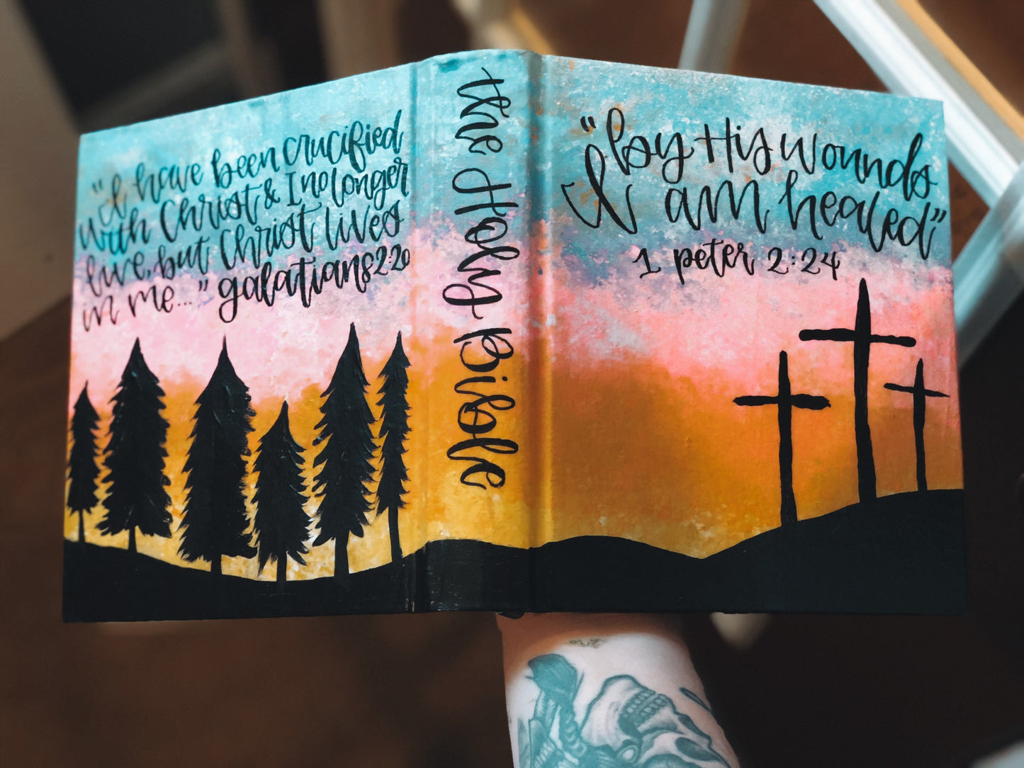 The Jaime Bible | Hand Painted Journaling Bible