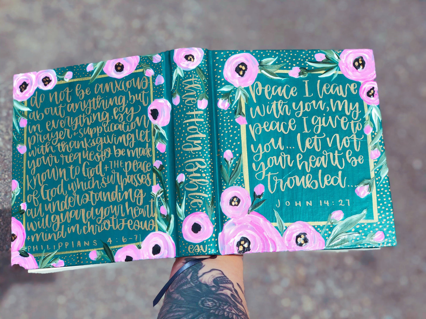 The Morgan Bible | Hand Painted Journaling Bible