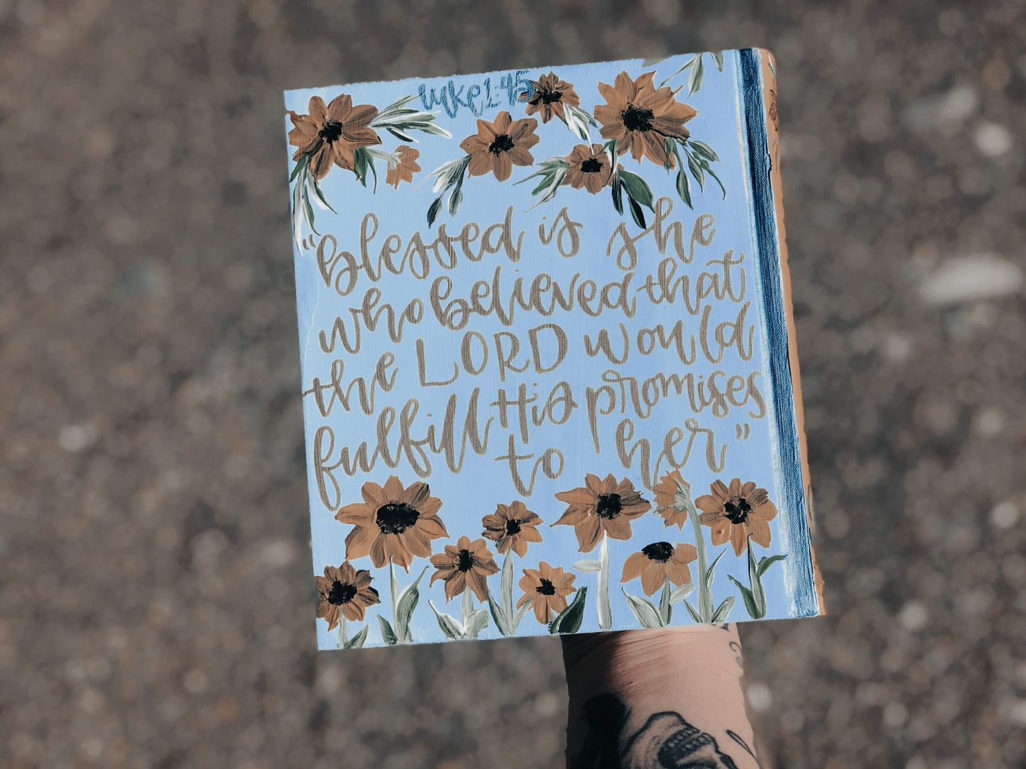 The Lindsey Bible | Hand Painted Journaling Bible