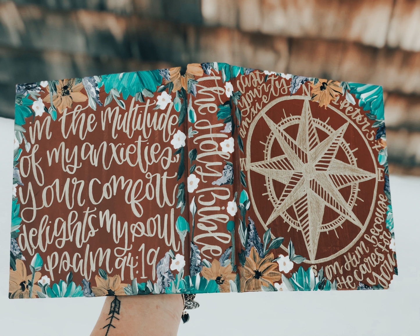 The Emily Bible | Hand Painted Journaling Bible