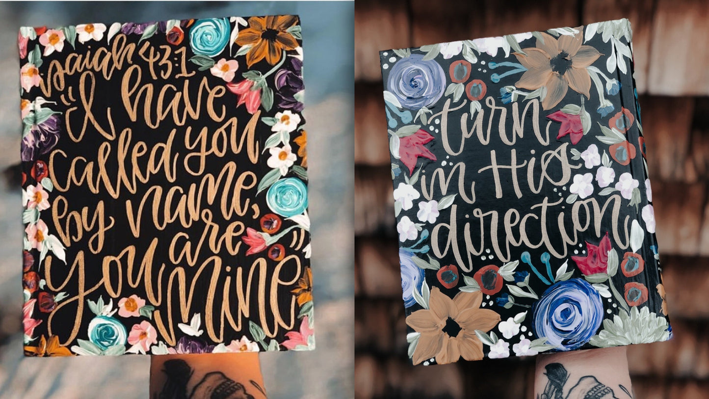 The Caitlin Bible | Hand Painted Journaling Bible
