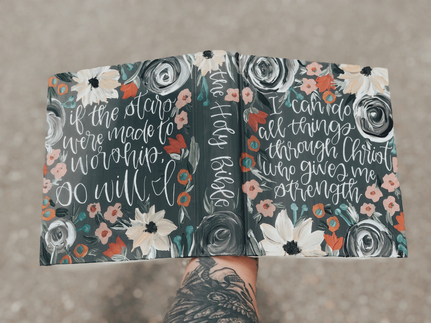 The Caitlin Bible | Hand Painted Journaling Bible