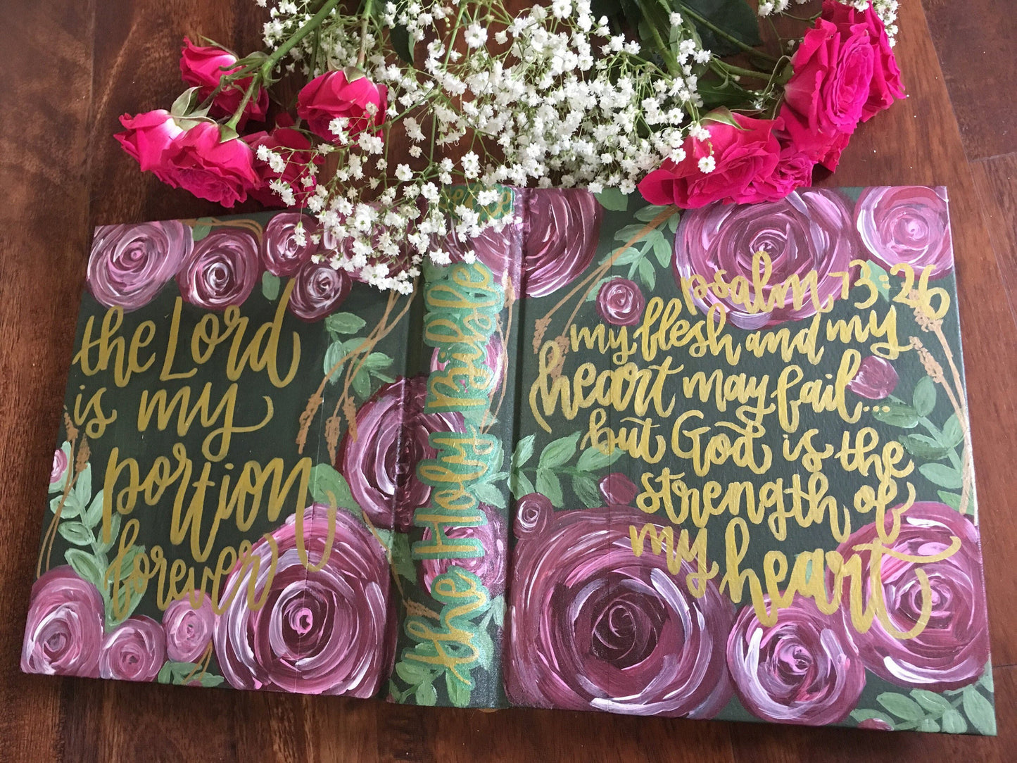 The Marissa Bible | Hand Painted Journaling Bible