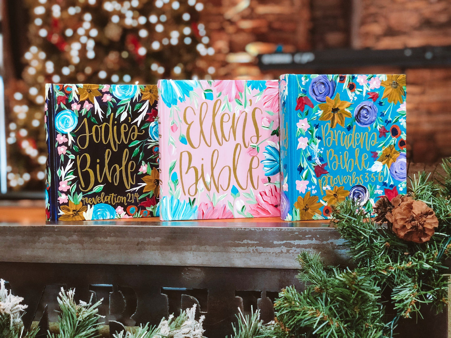 The Caitlin Bible | Hand Painted Journaling Bible