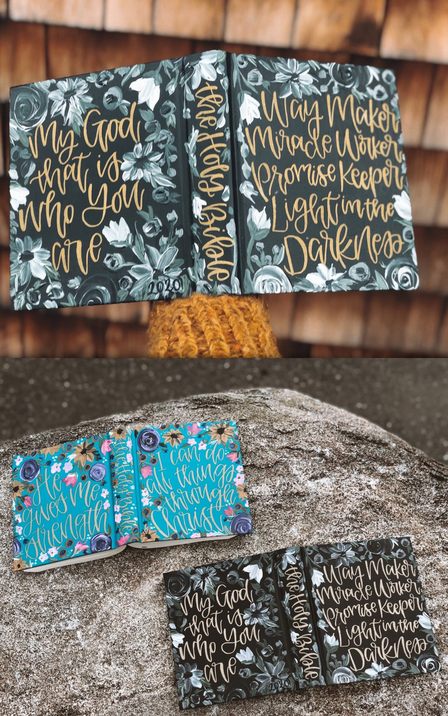 The Caitlin Bible | Hand Painted Journaling Bible