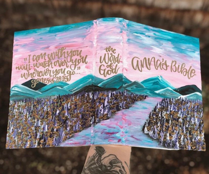 The Lisa Bible | Hand Painted Journaling Bible