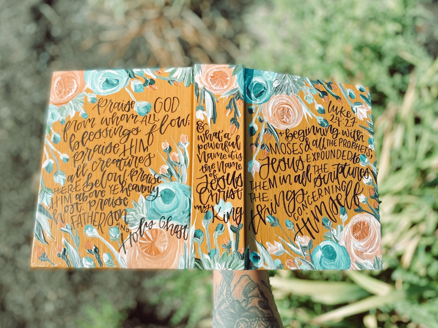 The Francesca Bible | Hand Painted Journaling Bible