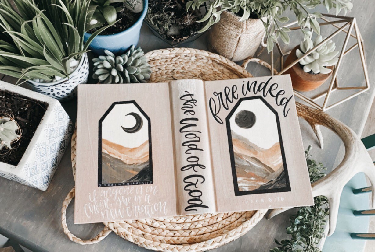 The Myca Bible | Hand Painted Journaling Bible