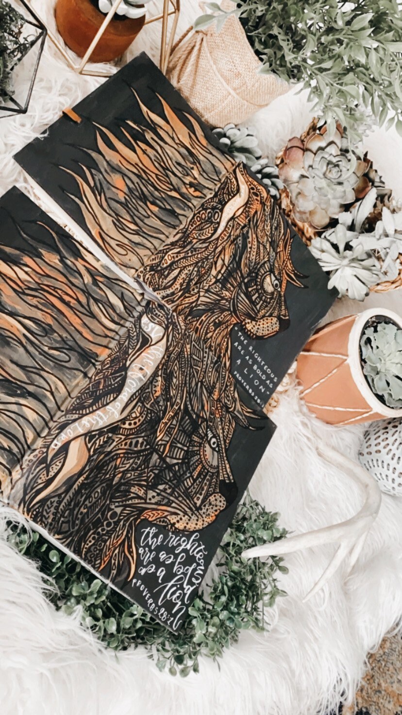 The Ryan Bible | Hand Painted Journaling Bible