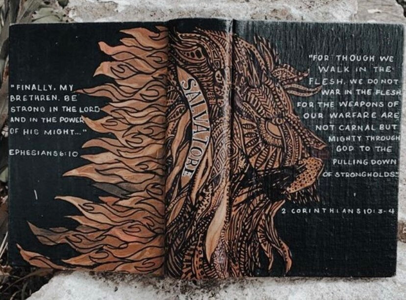The Ryan Bible | Hand Painted Journaling Bible