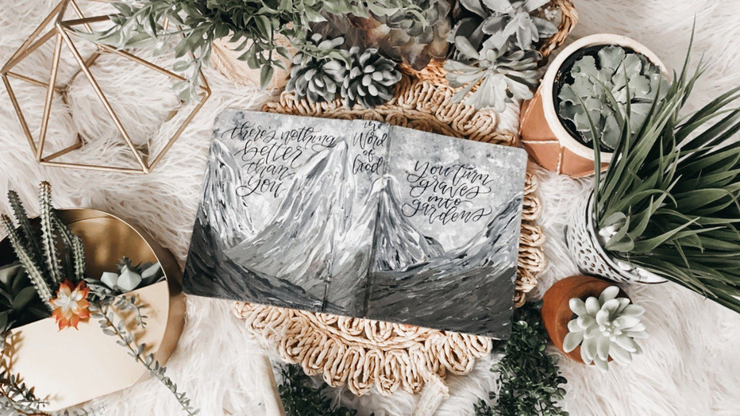 The Travis Bible | Hand Painted Journaling Bible