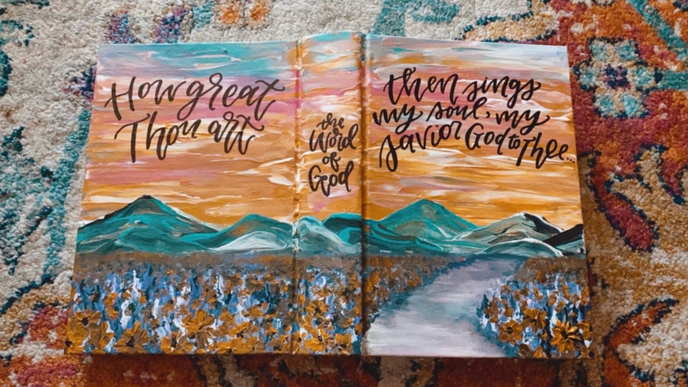 The Lisa Bible | Hand Painted Journaling Bible