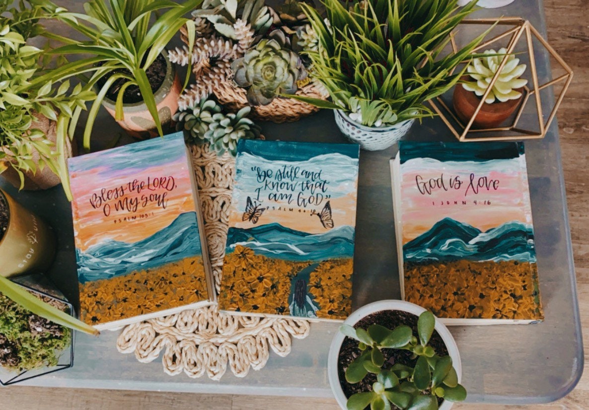 The Lisa Bible | Hand Painted Journaling Bible