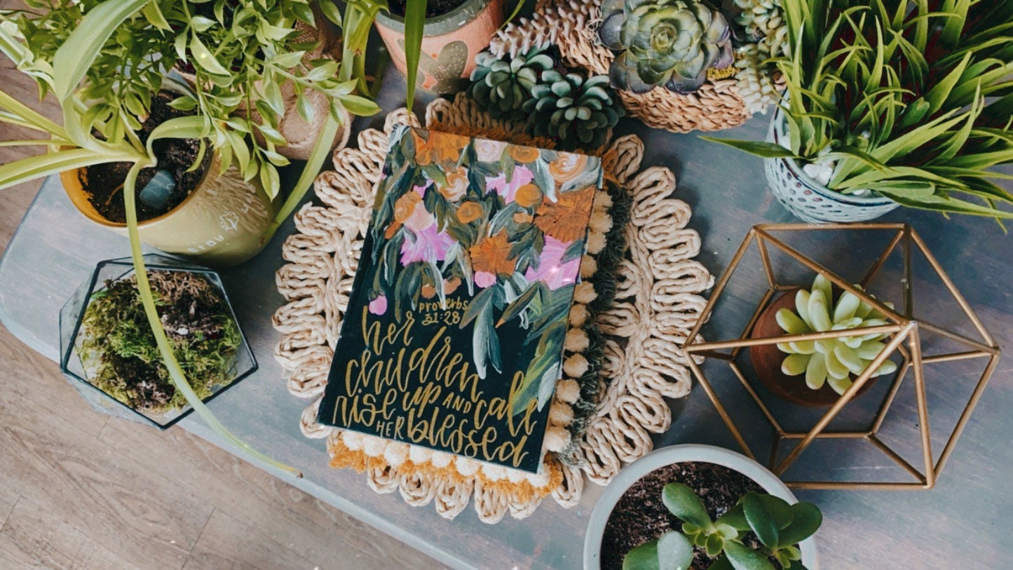 The Maddi Bible | Hand Painted Journaling Bible