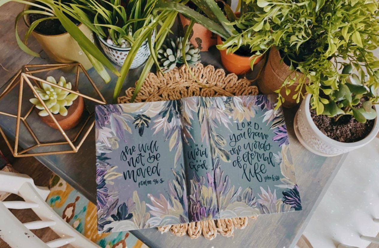 The Erica Bible | Hand Painted Journaling Bible