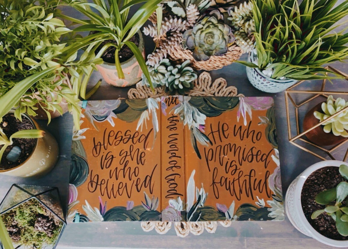 The Erica Bible | Hand Painted Journaling Bible
