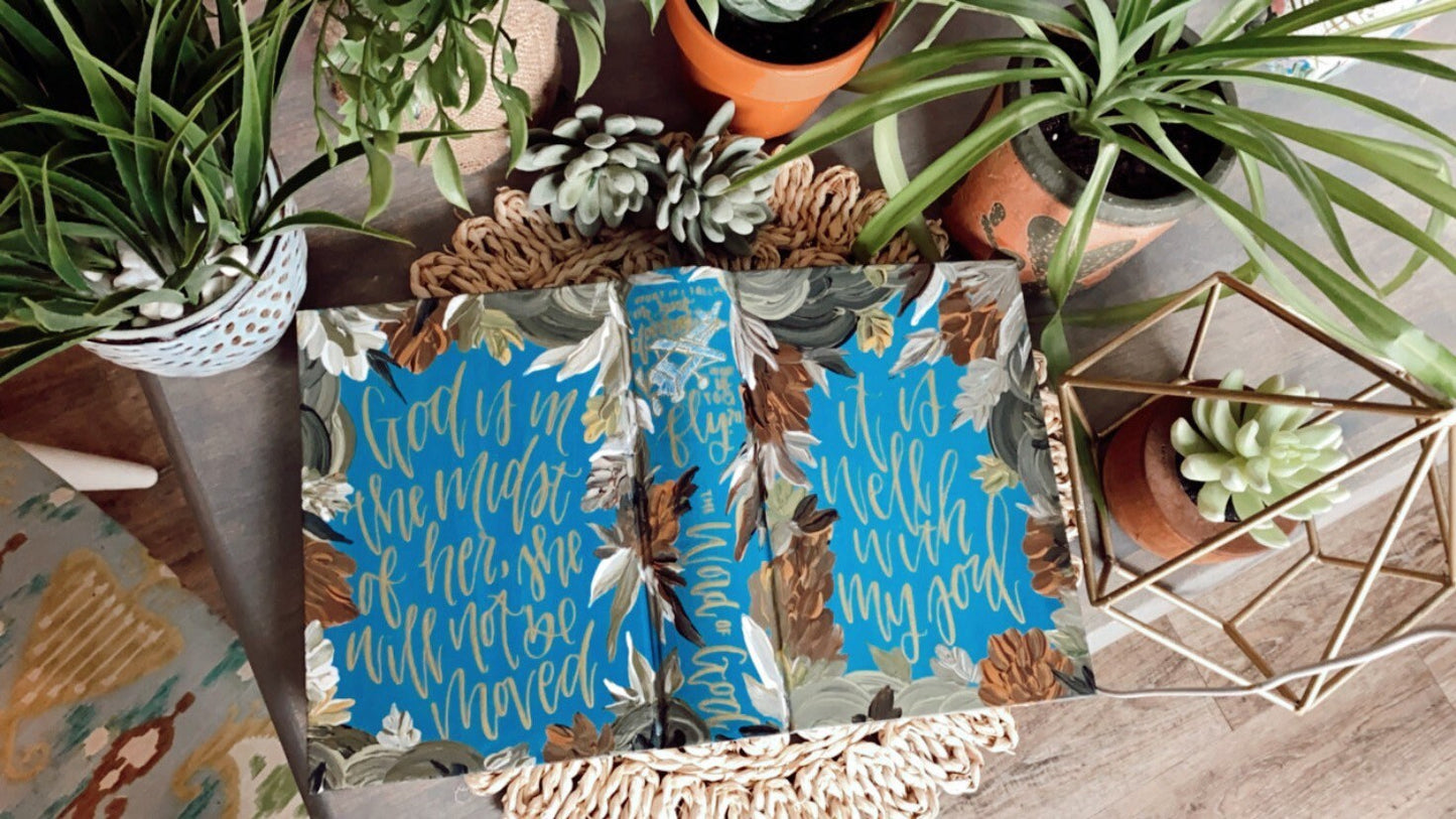 The Erica Bible | Hand Painted Journaling Bible