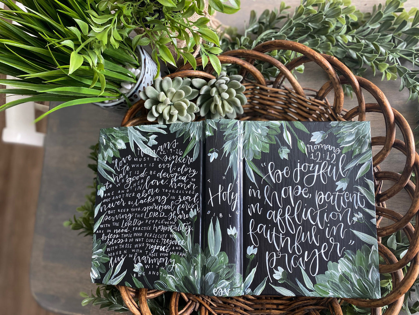 The Erica Bible | Hand Painted Journaling Bible
