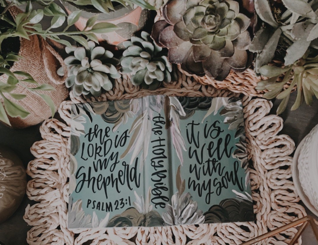 The Erica Bible | Hand Painted Journaling Bible
