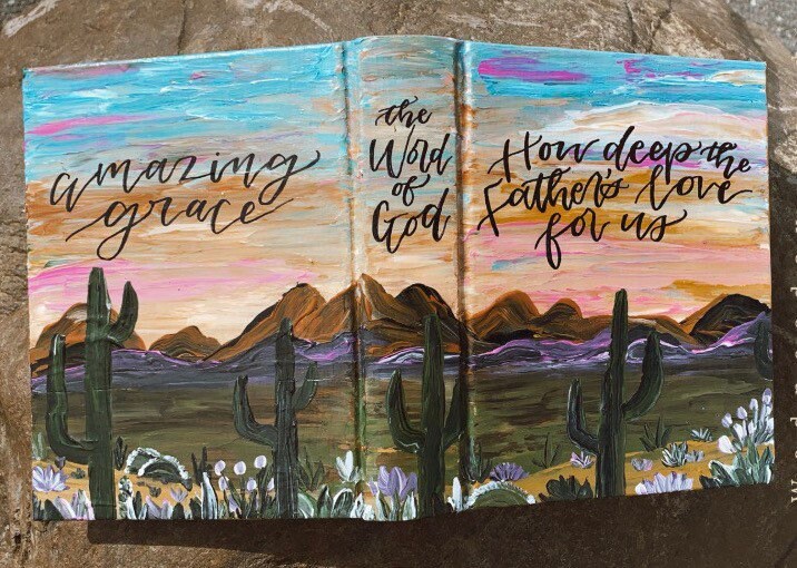The Andrew Bible | Hand Painted Journaling Bible