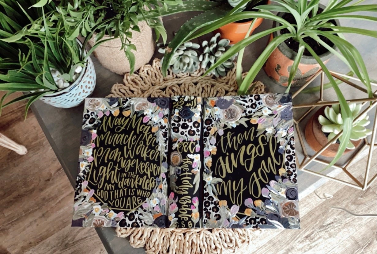The Dana Bible | Hand Painted Journaling Bible