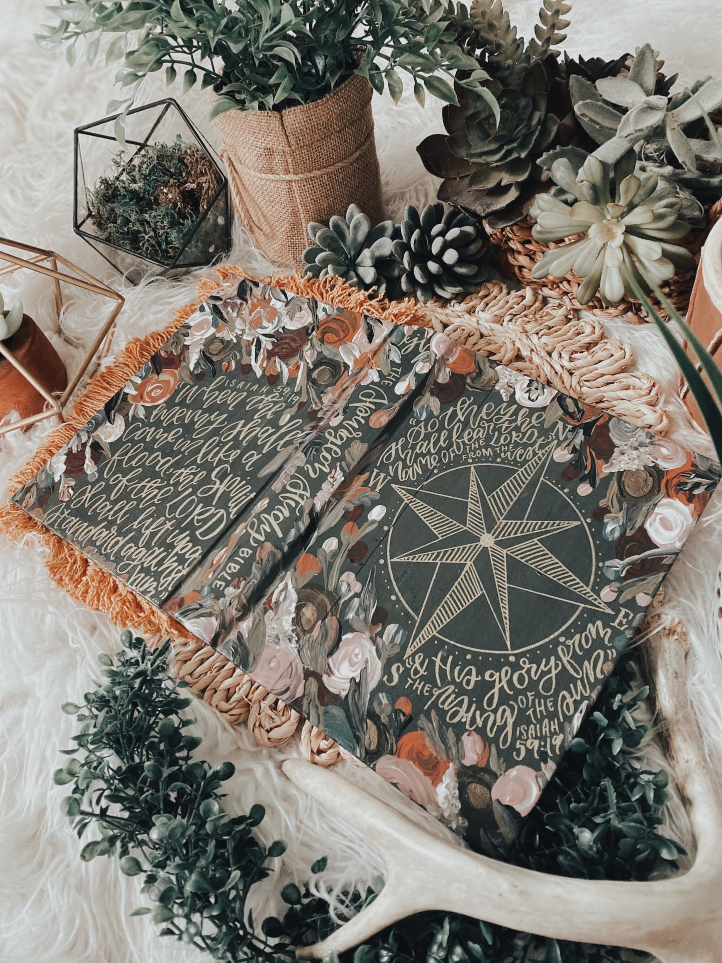 The Emily Bible | Hand Painted Journaling Bible