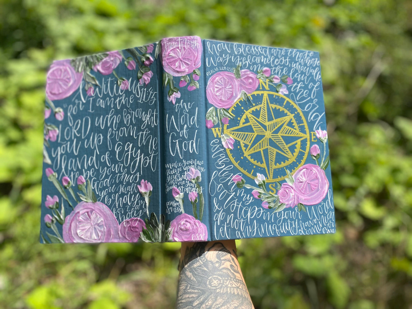 The Emily Bible | Hand Painted Journaling Bible