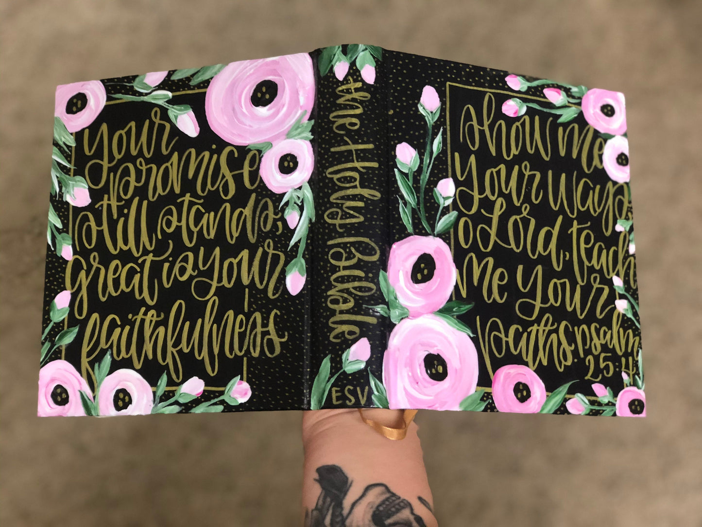 The Morgan Bible | Hand Painted Journaling Bible