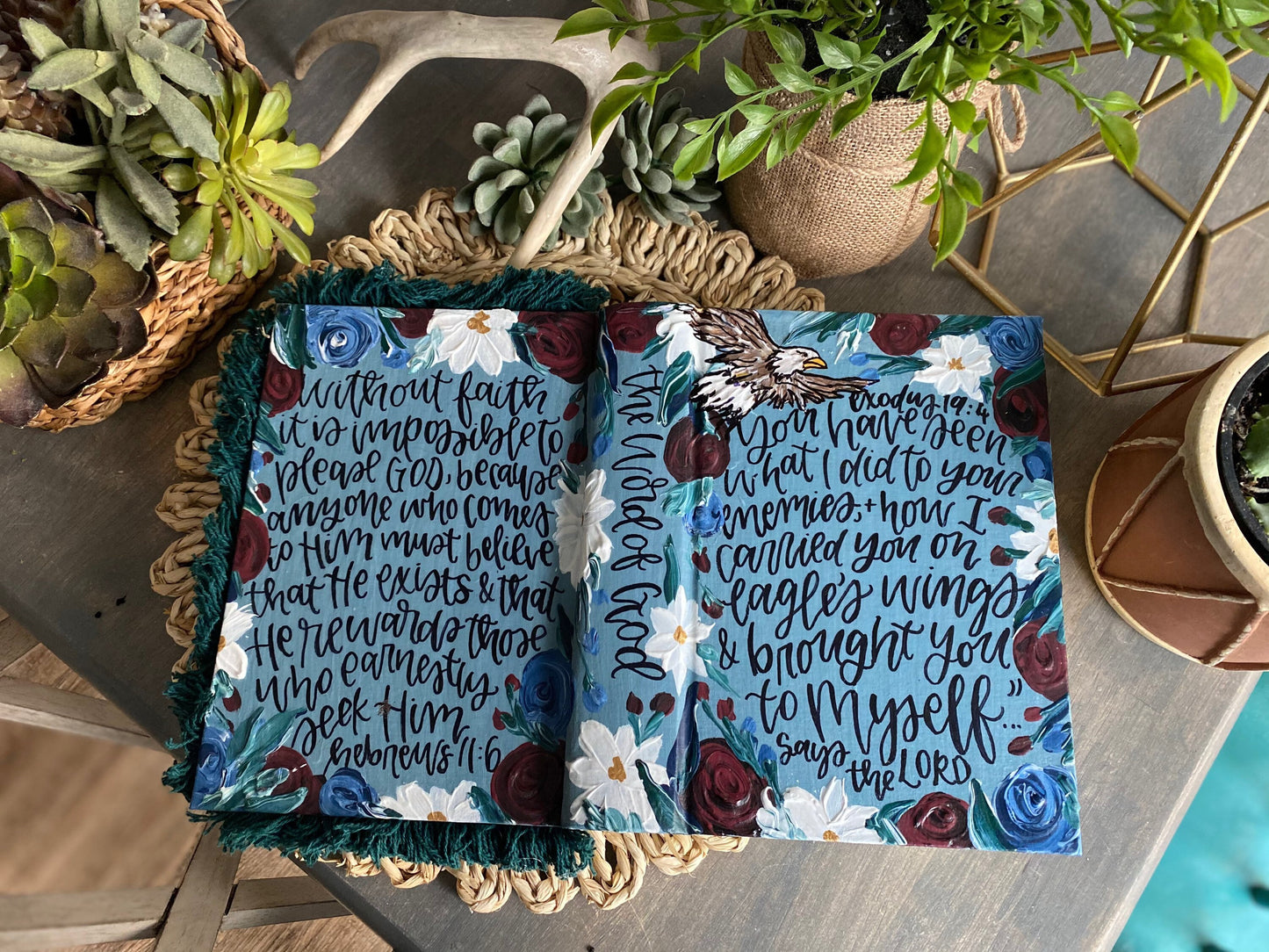 The Johanna Bible | Hand Painted Journaling Bible