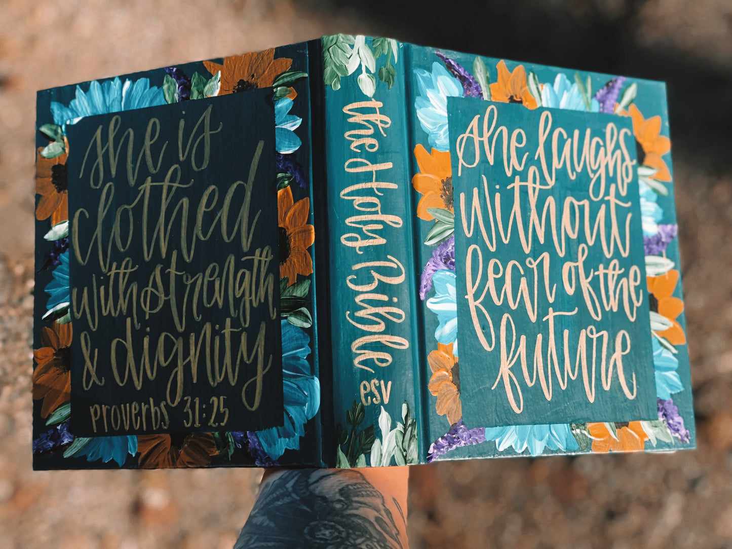 The Sarah Bible | Hand Painted Journaling Bible